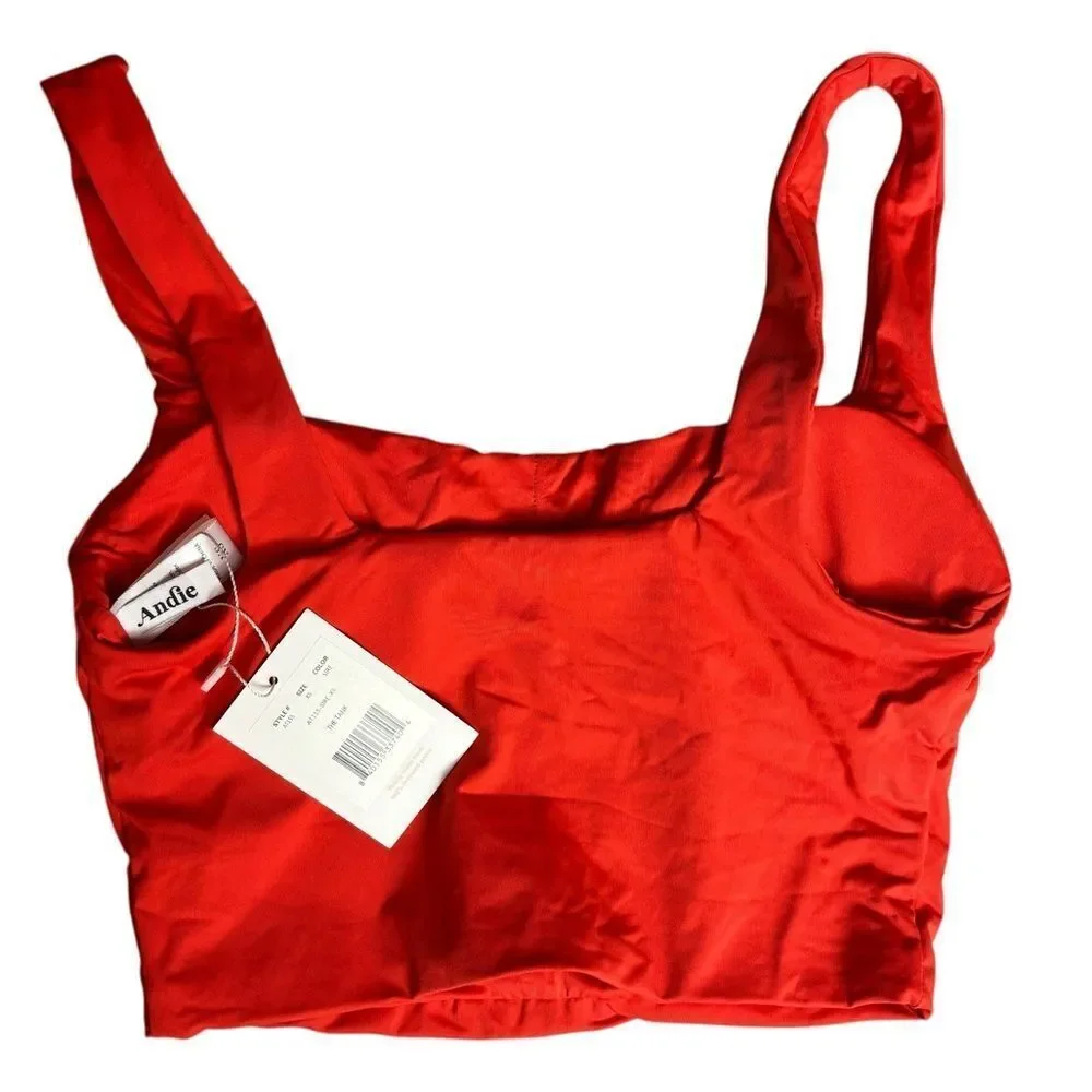 Andie Swim The Tank Swim Top in Orange Size XS NEW NWT